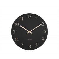 Nástenné hodiny Karlsson KA5788BK Charm Engraved Numbers, 30 cm Nástenné hodiny Karlsson KA5788BK Charm Engraved Numbers, 30 cm